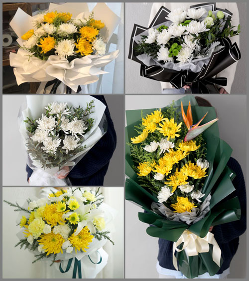 湖南长沙芙蓉区朝阳街街道人民新村社区白事花束代送